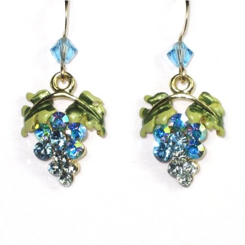 Aqua/Lt. Azore Grape Earrings