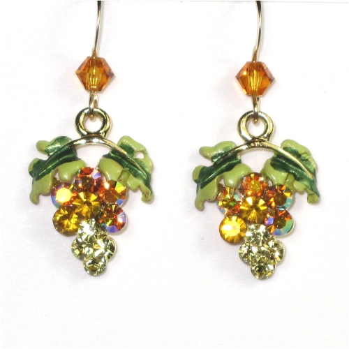 Topaz/Jonquil Grape Earrings - Image 2