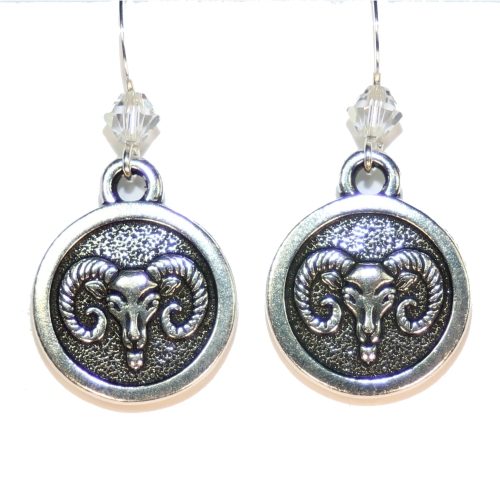Aries Zodiac Earrings
