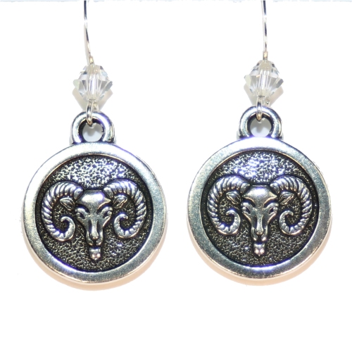 Aries Zodiac Earrings