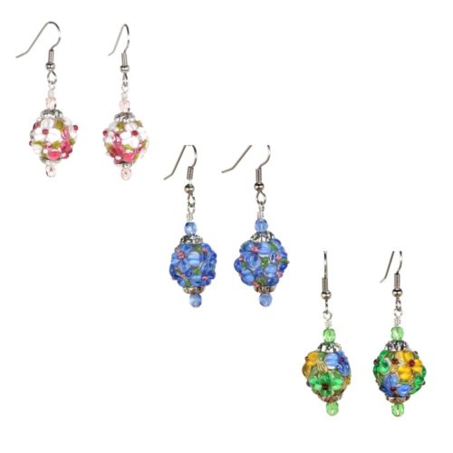 Flower Round Earrings