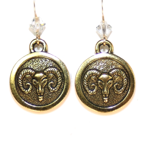 Aries Zodiac Earrings - Image 2
