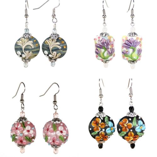 Flower Coin Earrings