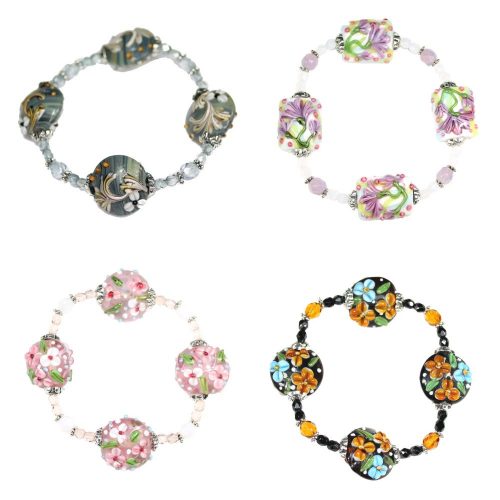 Flower Coin Bracelets