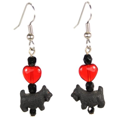 Scottie Teeny Tiny Peruvian Ceramic Earrings