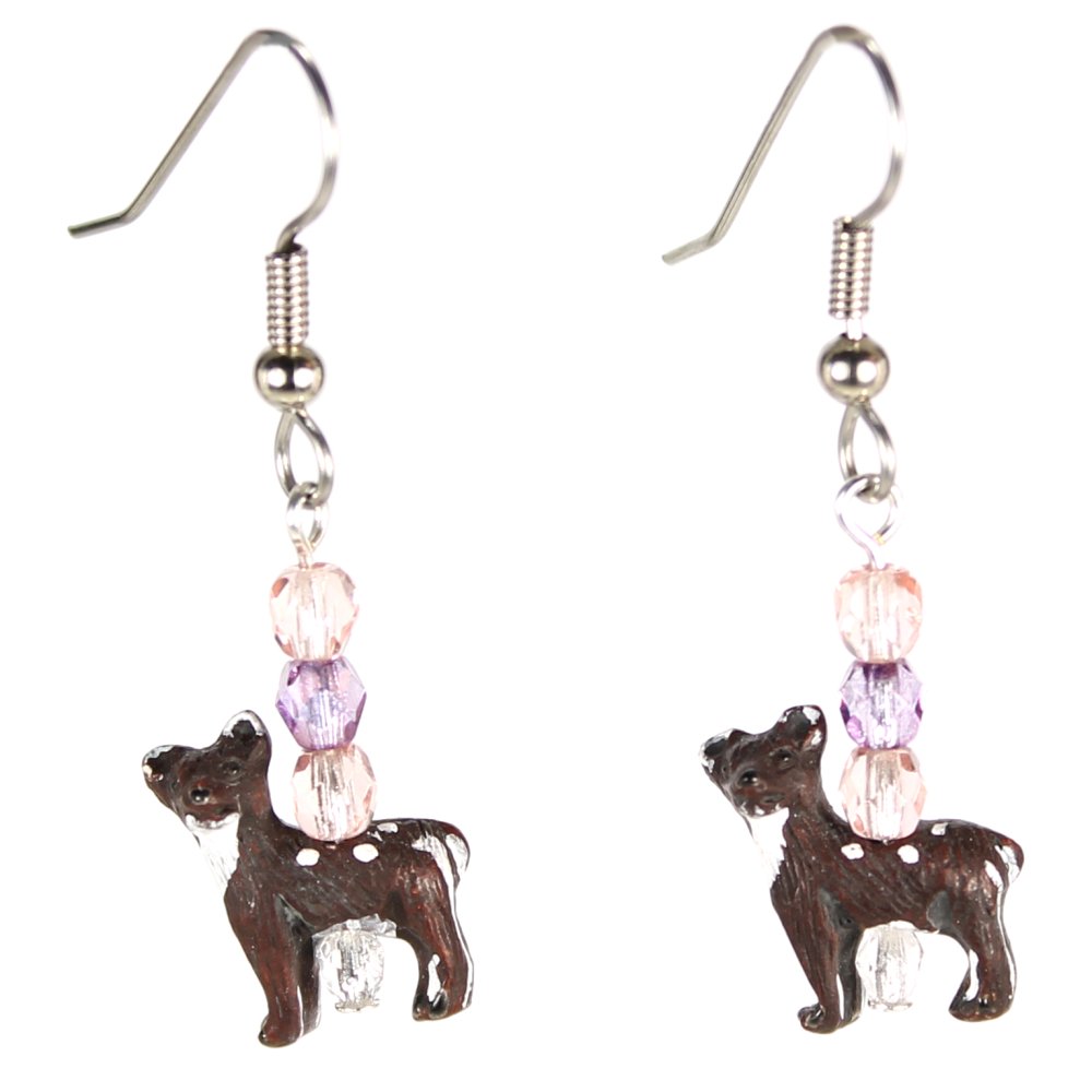 Deer Teeny Tiny Peruvian Ceramic Earrings
