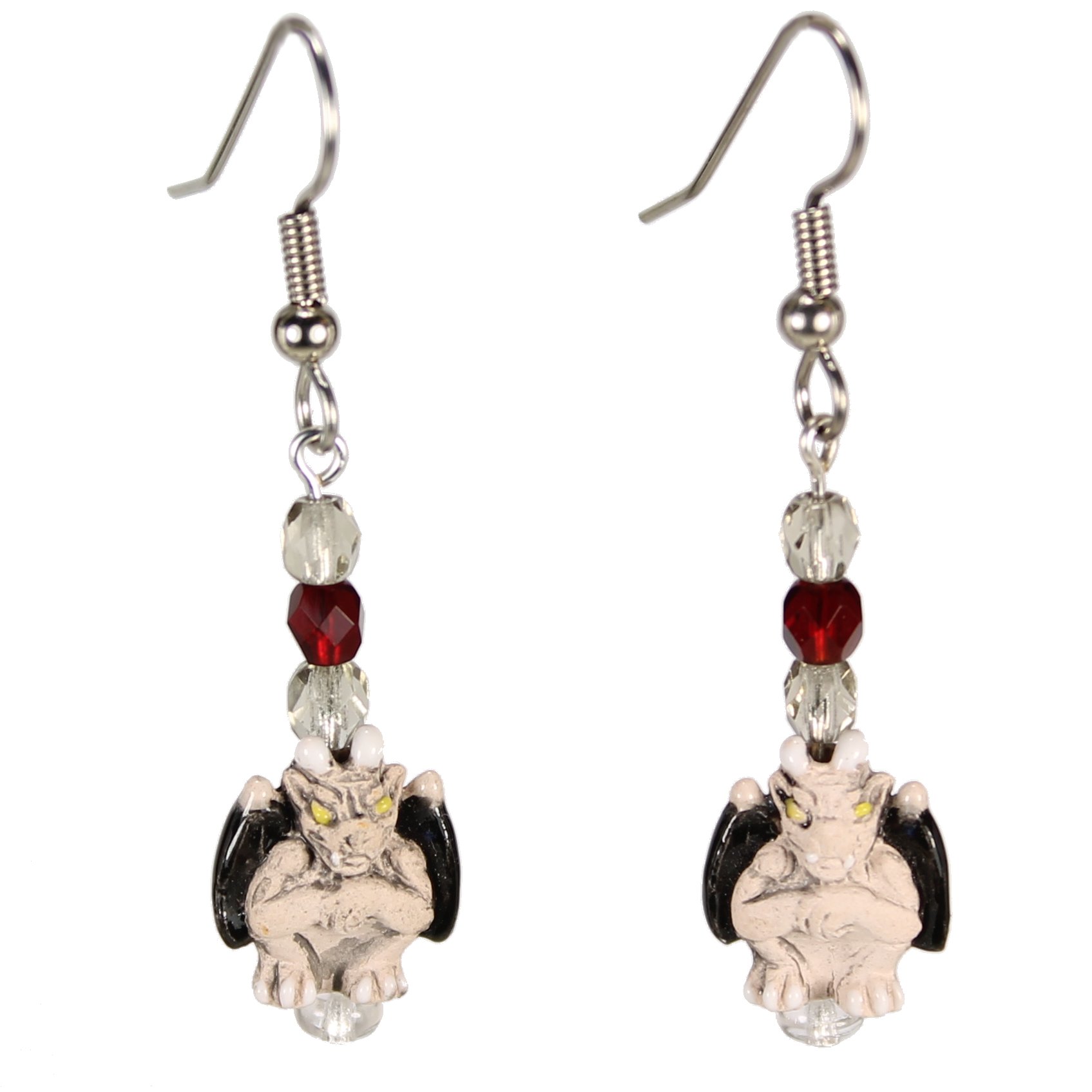 Gargoyle Teeny Tiny Peruvian Ceramic Earrings