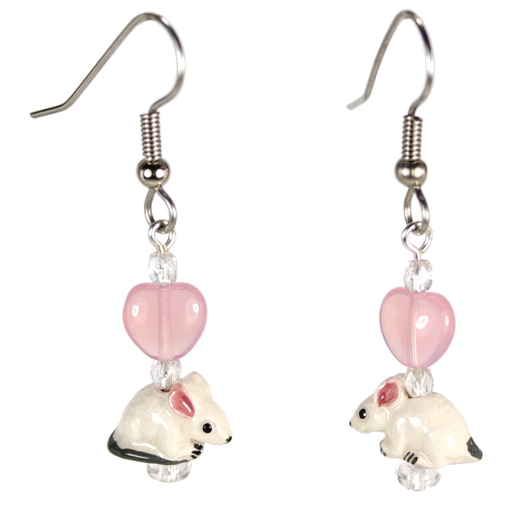 Mouse Teeny Tiny Peruvian Ceramic Earrings