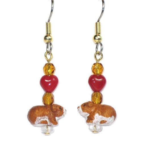 Guinea Pig Teeny Tiny Peruvian Ceramic Earrings