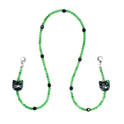 Black Cat Mask Holder