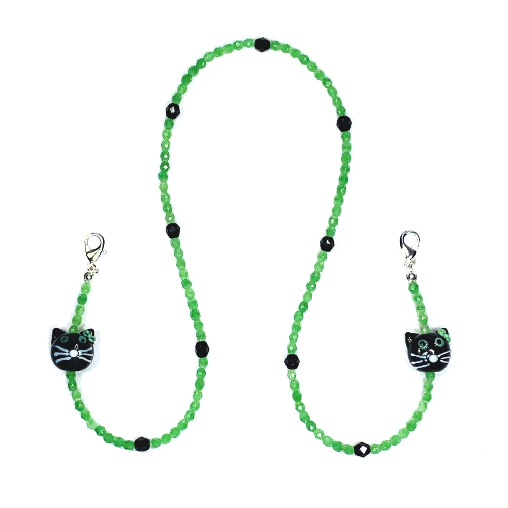 Black Cat Mask Holder