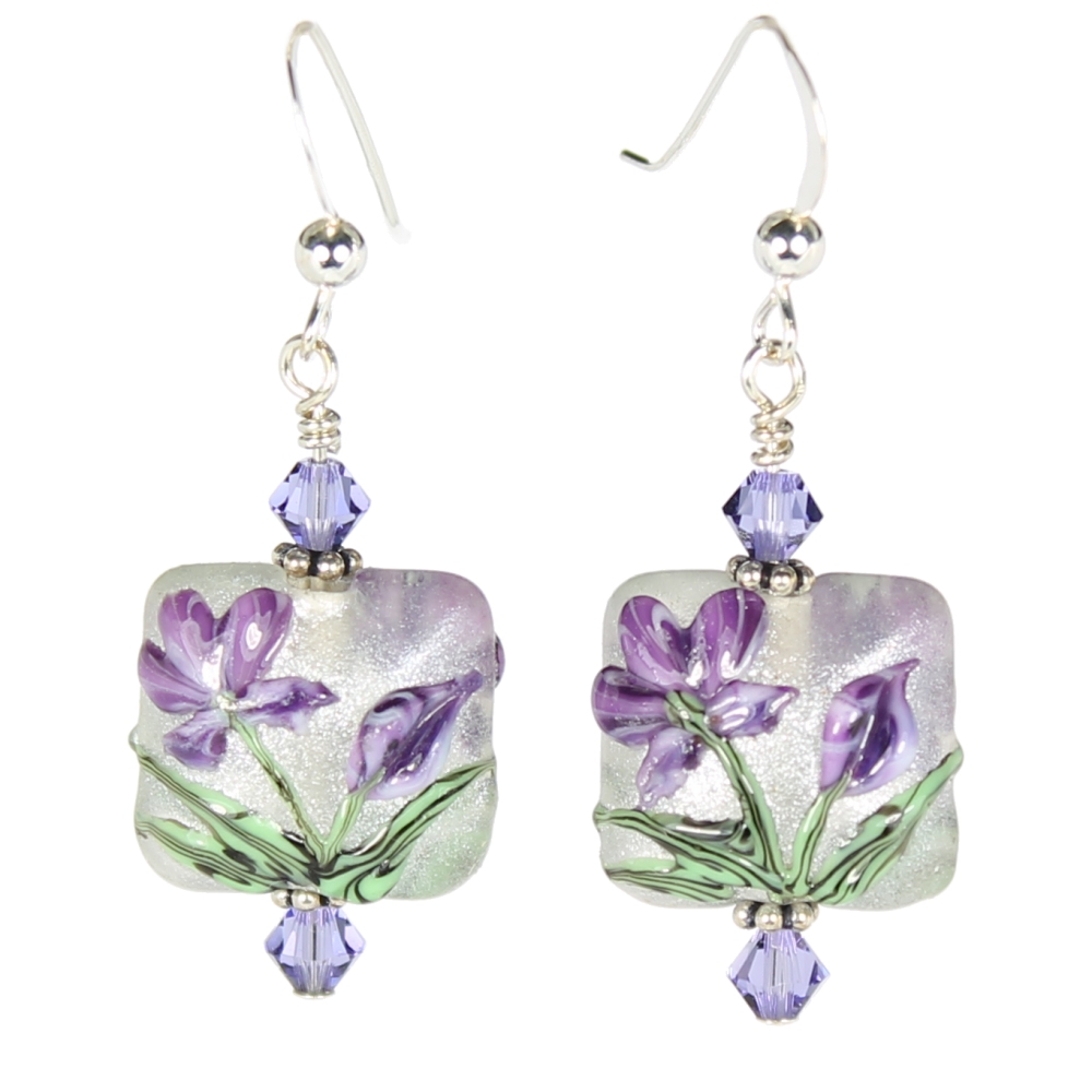 Regalia Flower Pillow Earrings