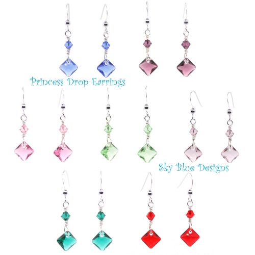 New Princess Pendant Earring Colors