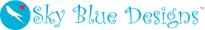 Sky Blue Designs logo and title