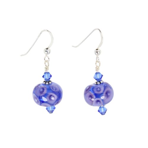 Sapphire/Tanzanite 12 Bubble Dot Earrings
