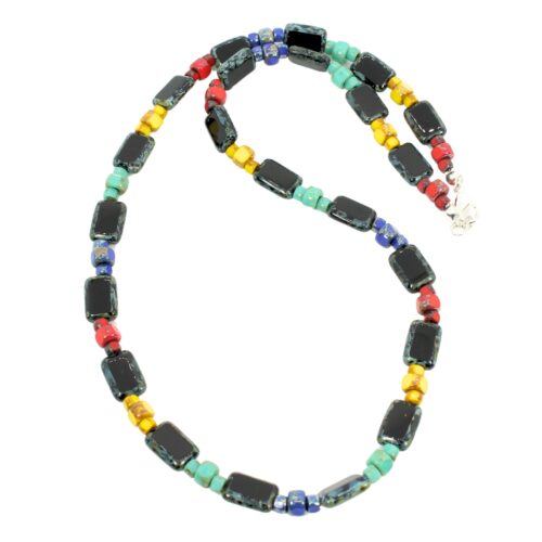 Raven Table Cut Bird Inspired Necklace