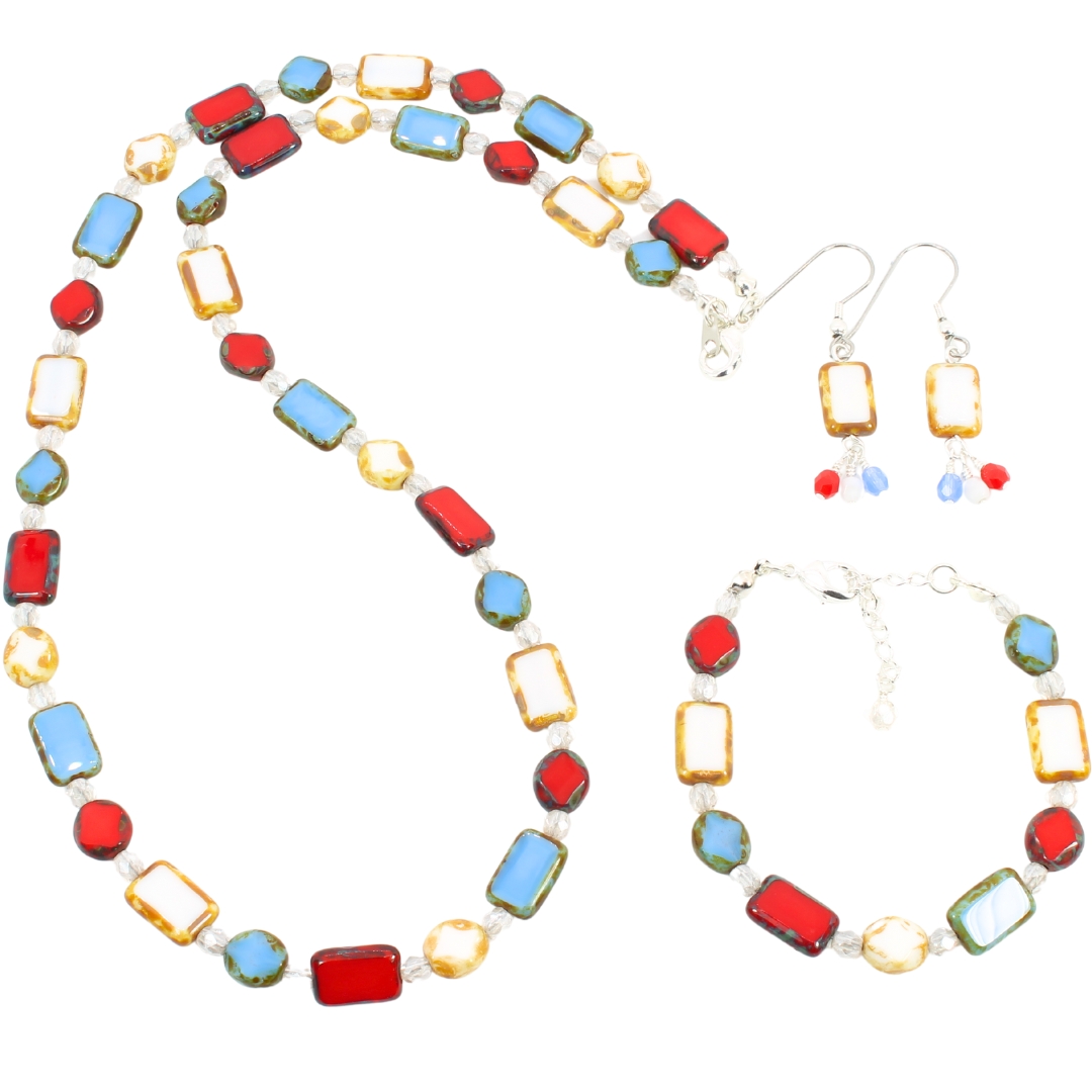 Eagle Table Cut Bird Inspired Jewelry Set