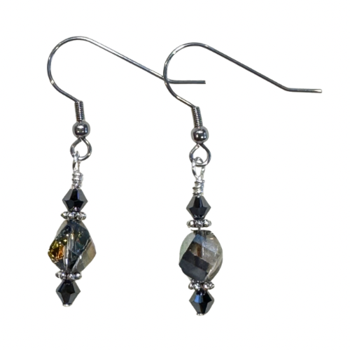 Red Deluxe Plumeria Swarovski Crystal Earrings